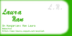 laura man business card